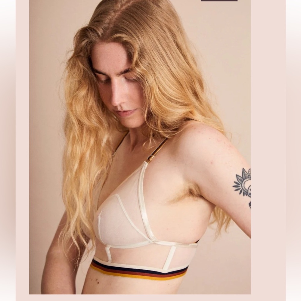 NWT The UnderArgument Longline Triangle Bra 34D